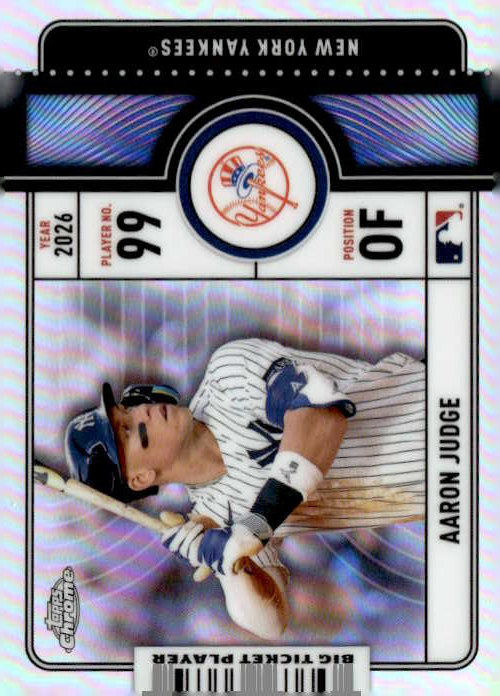2026 TOPPS CHROME AARON JUDGE graded slab