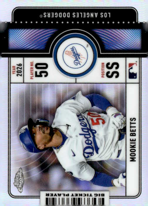 2026 Topps Chrome Mookie Betts graded slab