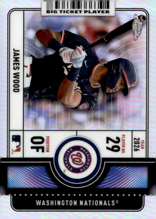 2026 Topps Chrome James Wood graded slab