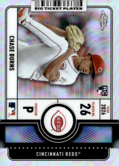2026 Topps Chrome Chase Burns graded slab