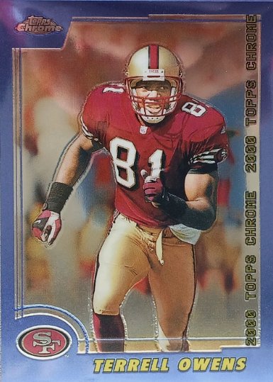 2000 Topps Chrome Terrell Owens graded slab