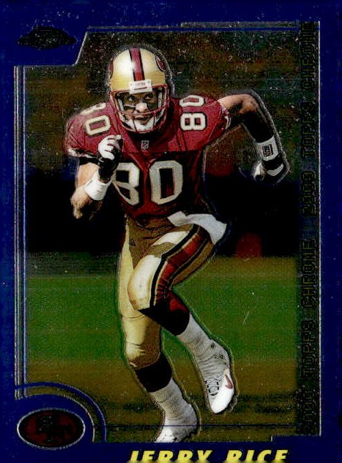 2000 Topps Chrome Jerry Rice graded slab