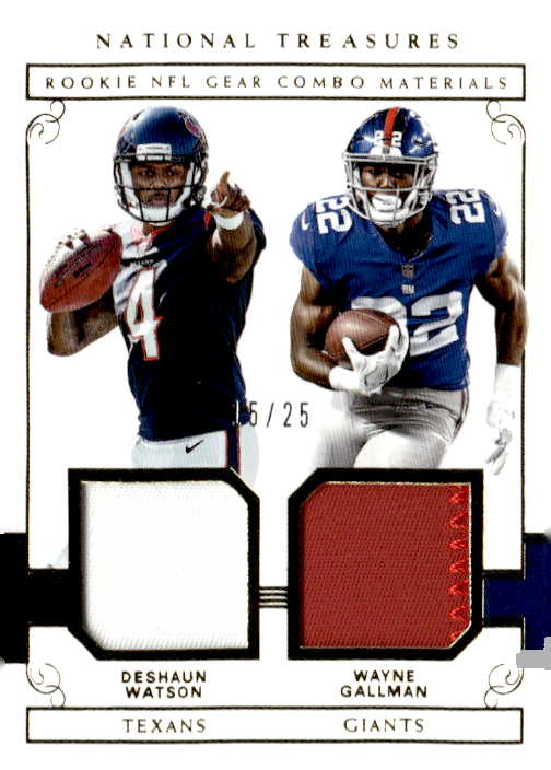 2017 NATIONAL TREASURES D. WATSON/W. GALLMAN graded slab