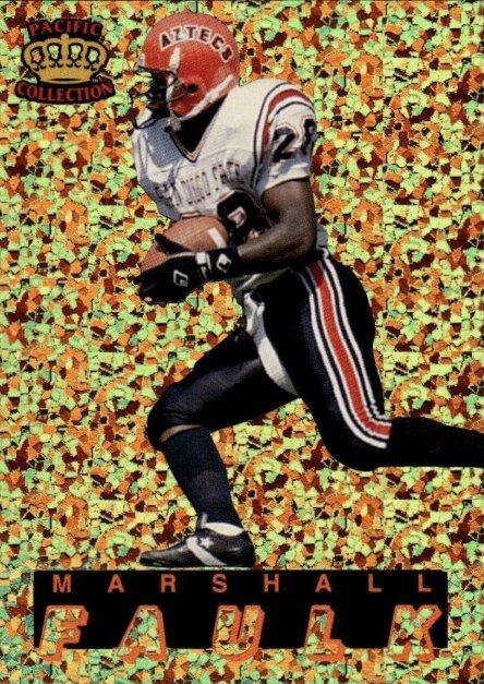 1994 Pacific Collection Marshall Faulk graded slab