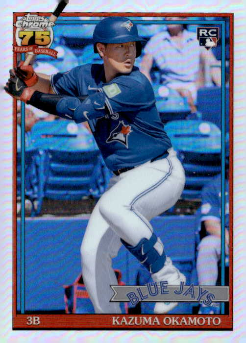 2026 Topps Chrome Kazuma Okamoto graded slab