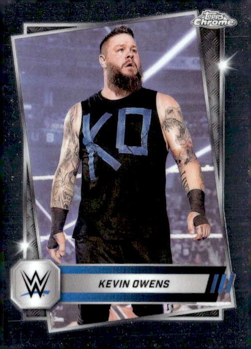 2025 Topps Chrome WWE Kevin Owens graded slab