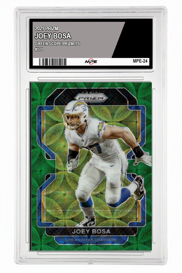 2021 PRIZM GREEN SCOPE PRIZM /75 #171 JOEY BOSA MPE 10 GEM/MT — graded card up for auction