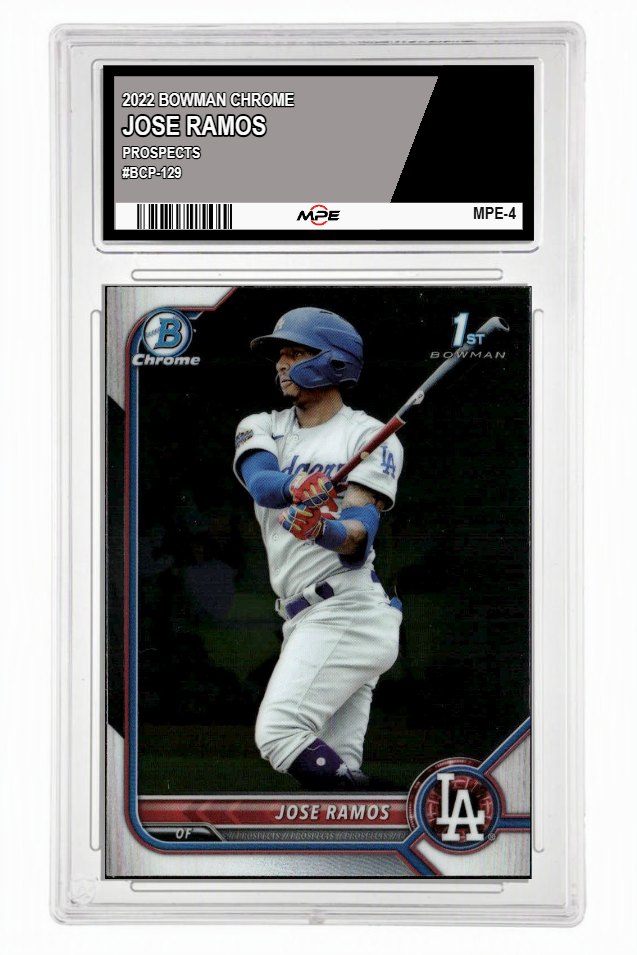 2022 BOWMAN CHROME PROSPECTS #BCP-129 JOSE RAMOS MPE 9.5 MINT+ — graded card up for auction