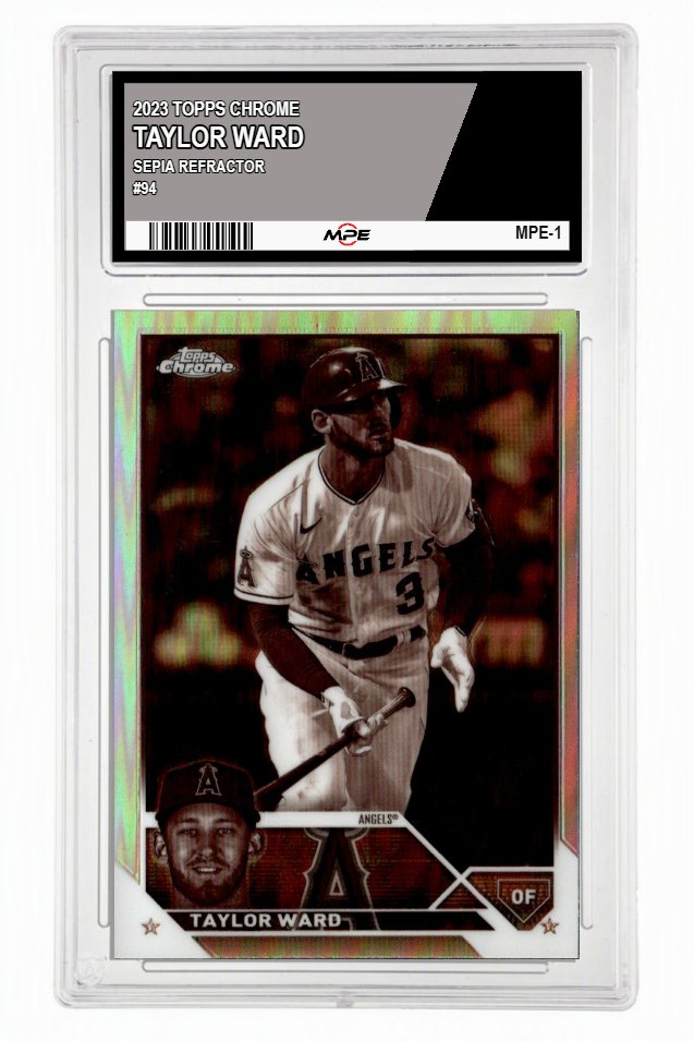 2023 TOPPS CHROME SEPIA REFRACTOR #94 TAYLOR WARD MPE 9.5 MINT+ — graded card up for auction