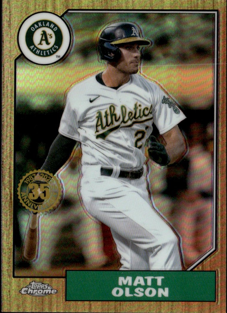 2022 Topps Chrome Matt Olson graded slab