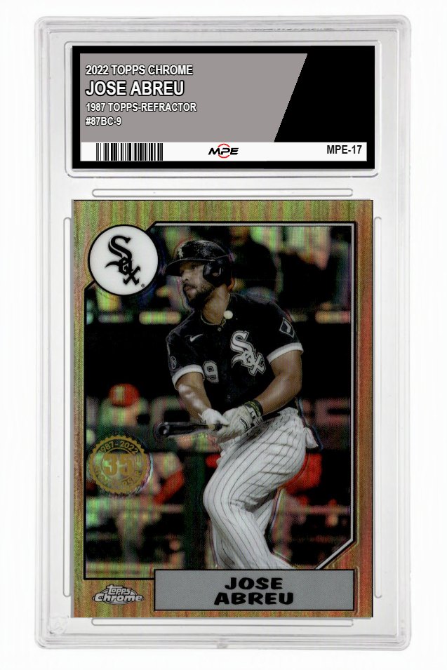 2022 TOPPS CHROME 1987 TOPPS-REFRACTOR #87BC-9 JOSE ABREU MPE 10 GEM/MT — graded card up for auction