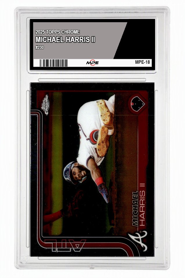 2025 TOPPS CHROME #230 MICHAEL HARRIS II MPE 9 MINT — graded card up for auction