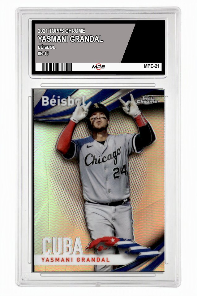 2021 TOPPS CHROME BÉISBOL #B-15 YASMANI GRANDAL MPE 9.5 MINT+ — graded card up for auction