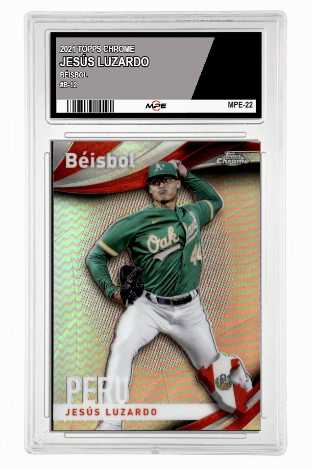 2021 TOPPS CHROME BÉISBOL #B-12 JESÚS LUZARDO MPE 9.5 MINT+ — graded card up for auction