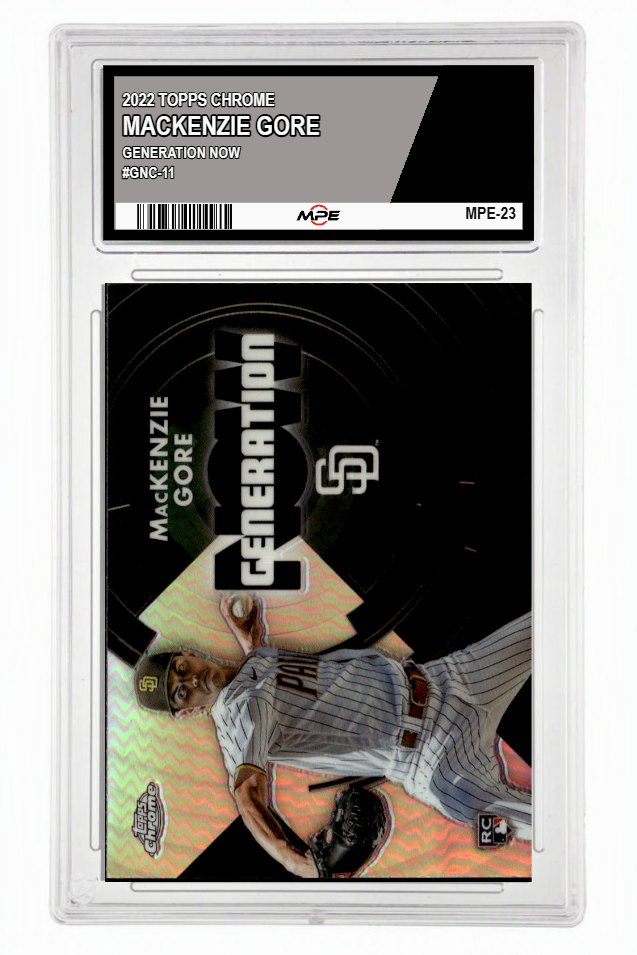 2022 TOPPS CHROME GENERATION NOW #GNC-11 MACKENZIE GORE MPE 10 GEM/MT — graded card up for auction