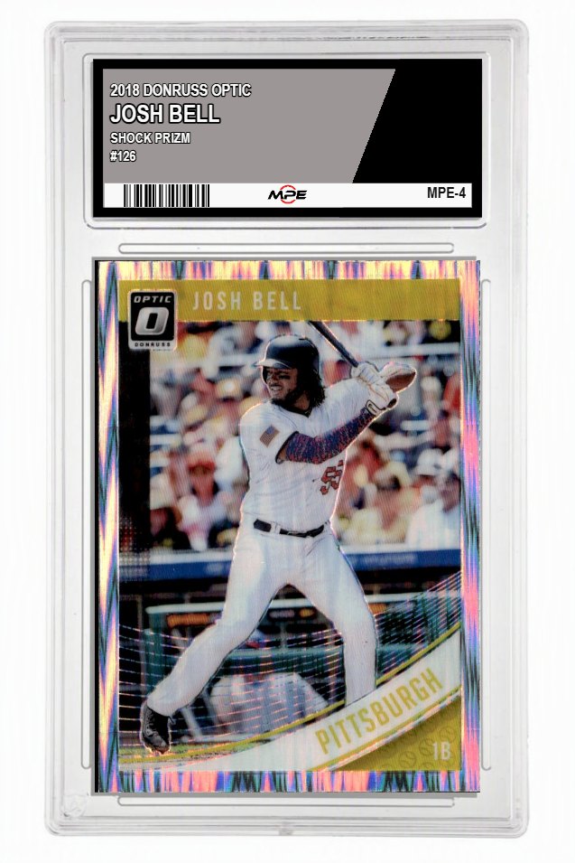2018 DONRUSS OPTIC SHOCK PRIZM #126 JOSH BELL MPE 9 MINT — graded card up for auction