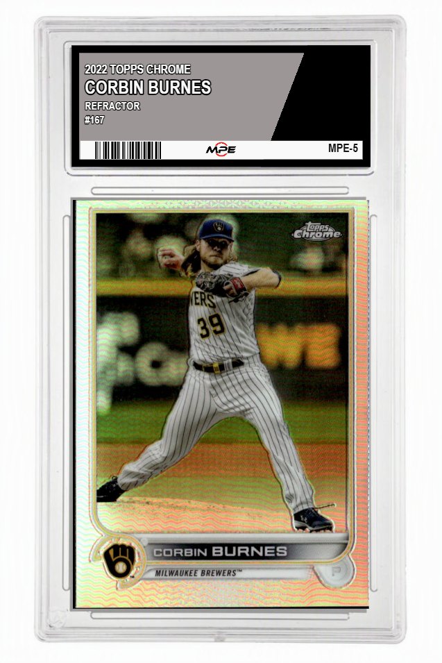 2022 TOPPS CHROME REFRACTOR #167 CORBIN BURNES MPE 9 MINT — graded card up for auction