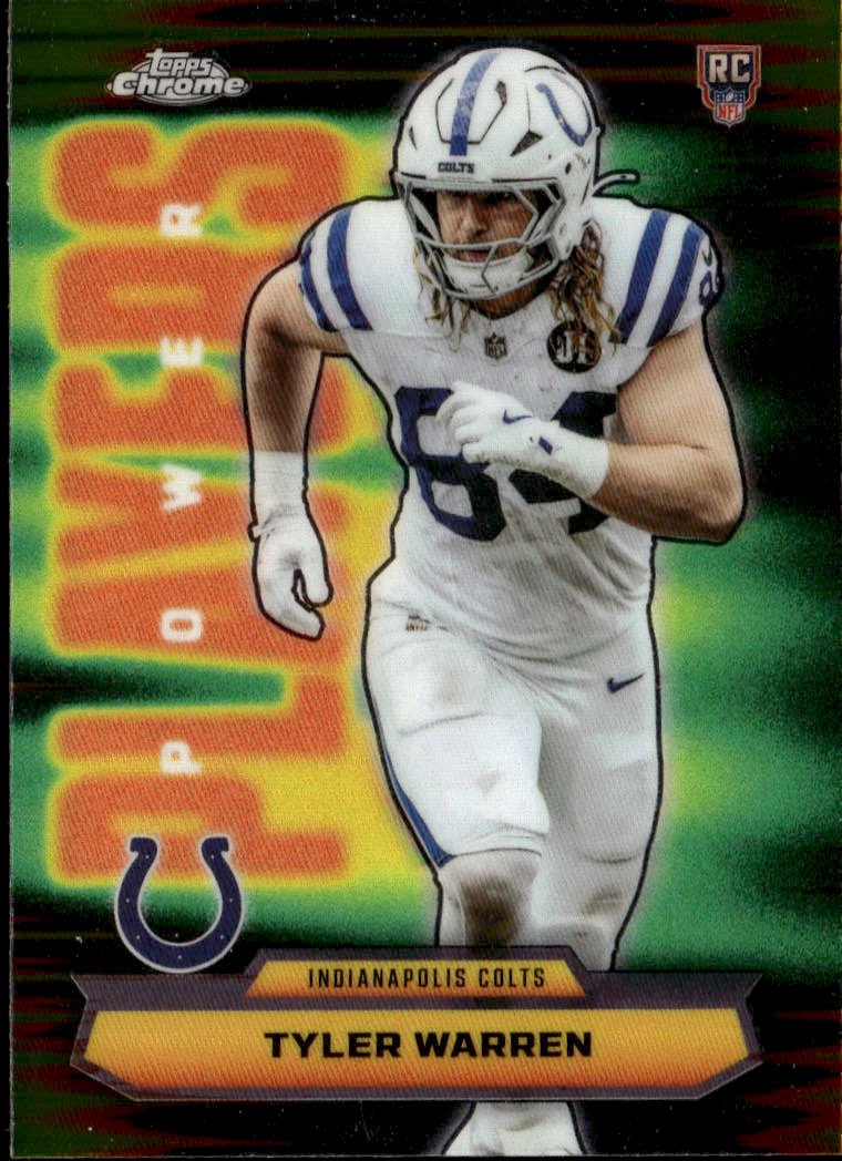 2025 Topps Chrome Tyler Warren graded slab