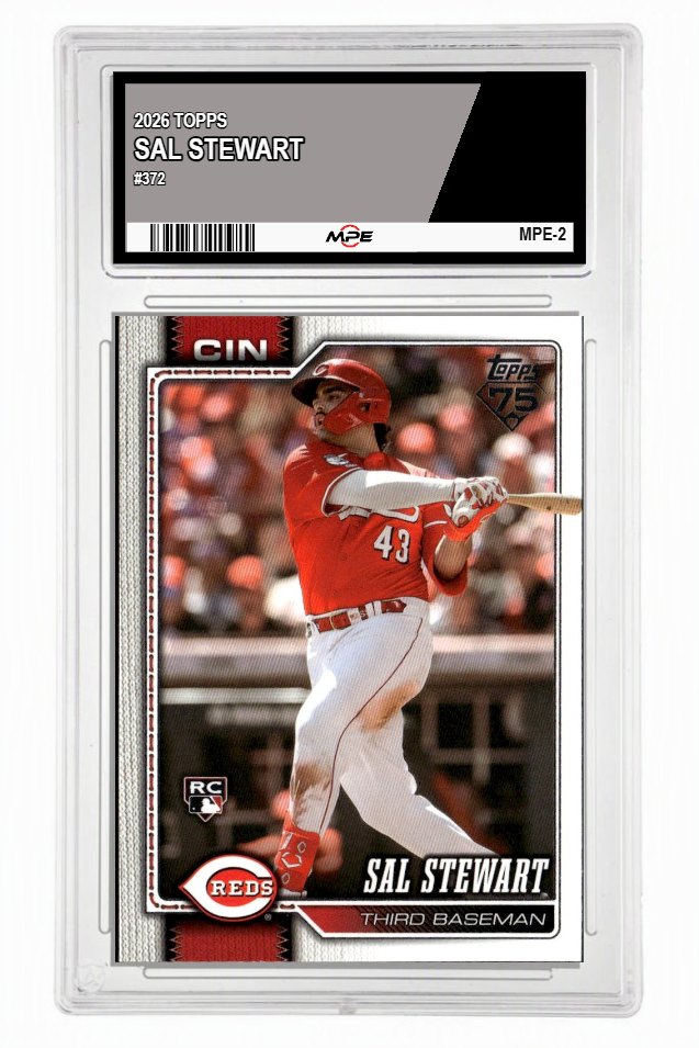 2026 TOPPS #372 SAL STEWART MPE 9.5 MINT+ — graded card auctioned from the MPE vault