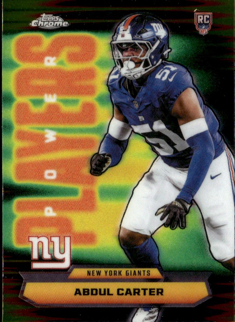 2025 Topps Chrome Abdul Carter graded slab