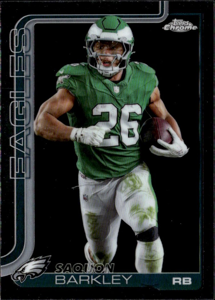 2025 Topps Chrome Saquon Barkley graded slab