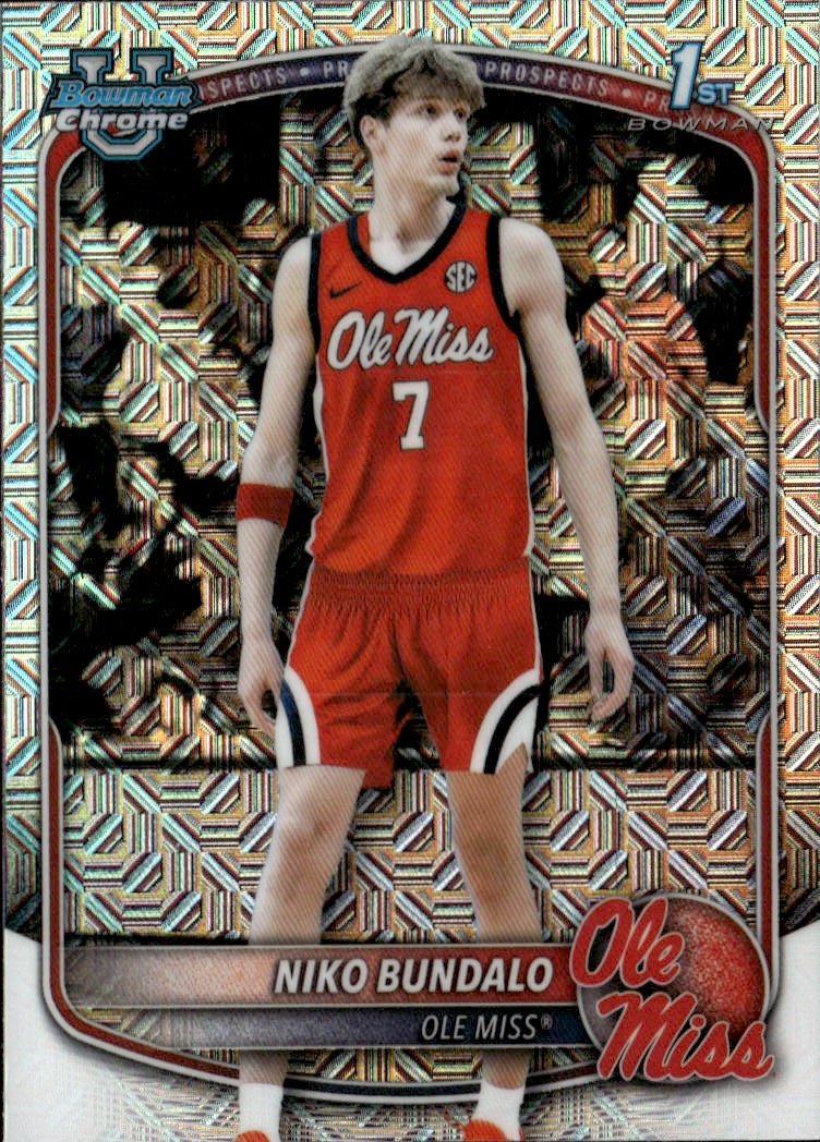 2025 Bowman U Chrome M B Niko Bundalo graded slab