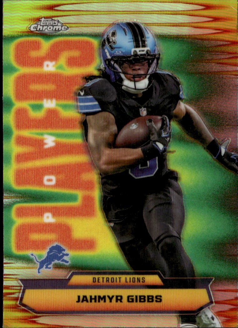 2025 Topps Chrome Jahmyr Gibbs graded slab