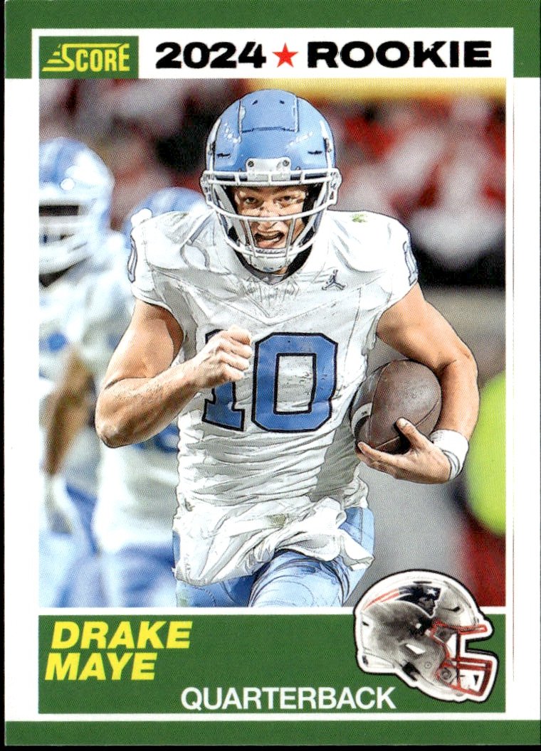 2024 Score Drake Maye graded slab