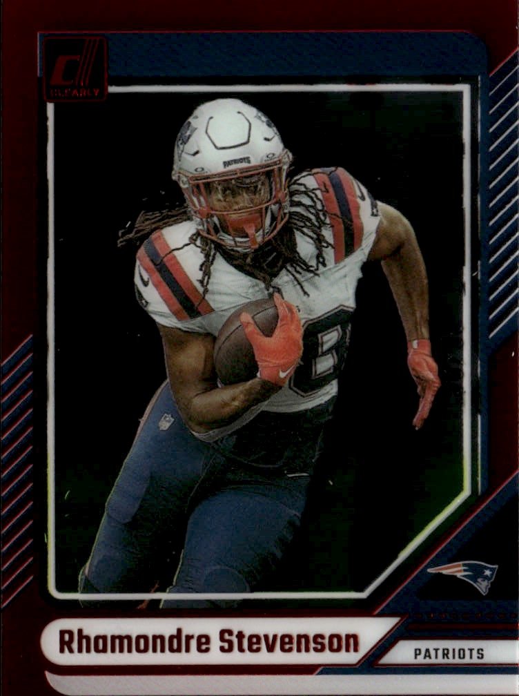 2024 Clearly Donruss Rhamondre Stevenson graded slab