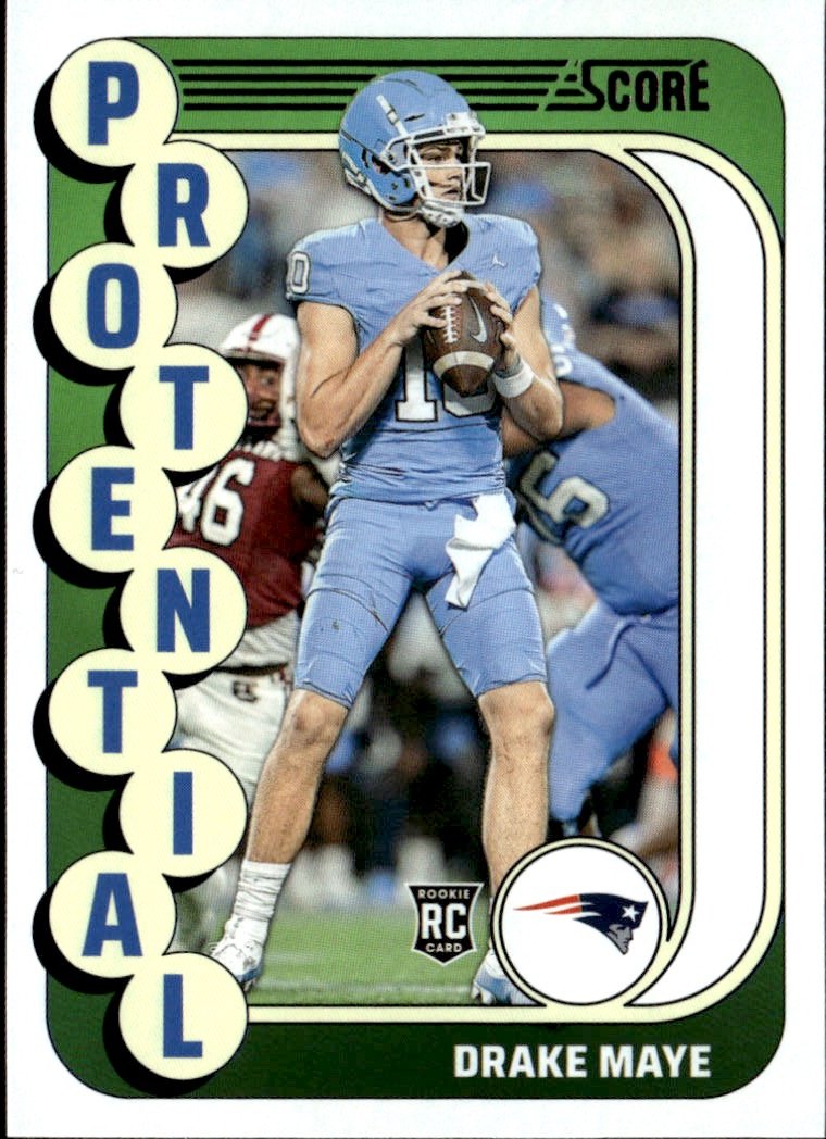 2024 Score Drake Maye graded slab