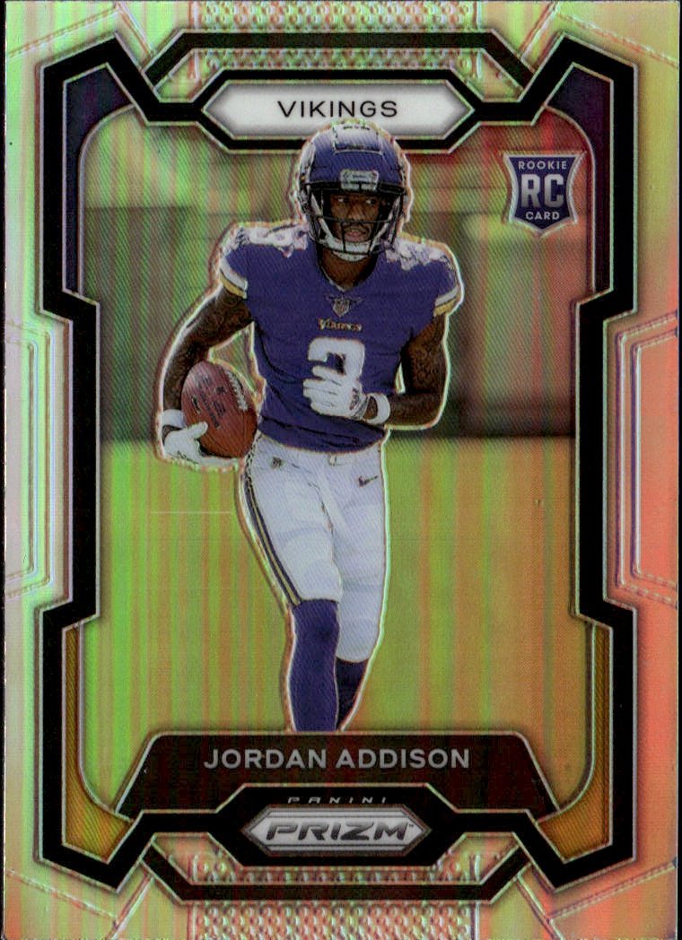 2023 PRIZM SILVER PRIZM #368 JORDAN ADDISON MPE 9 MINT — graded card up for auction