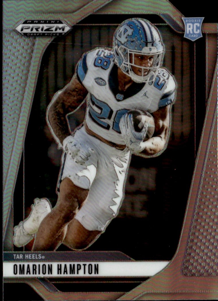 2025 Prizm Draft Picks Omarion Hampton graded slab