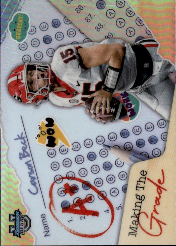 2024 Bowman U Best Carson Beck graded slab