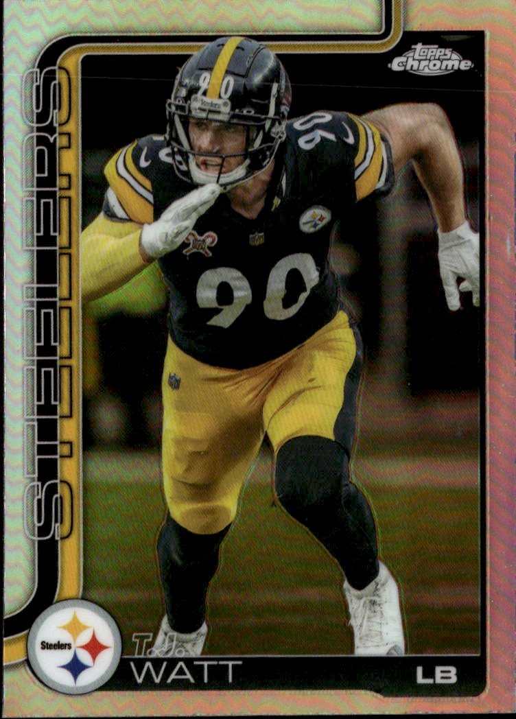 2025 Topps Chrome T.J. Watt graded slab
