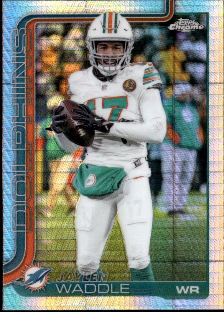 2025 Topps Chrome Jaylen Waddle graded slab