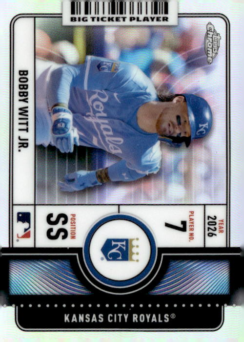 2026 TOPPS CHROME BOBBY WITT JR. graded slab