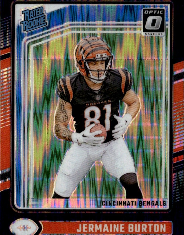 2024 Donruss Optic Jermaine Burton graded slab