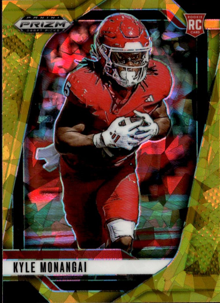 2025 Prizm Draft Picks Kyle Monangai graded slab