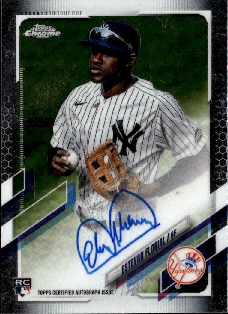 2021 Topps Chrome Estevan Florial graded slab