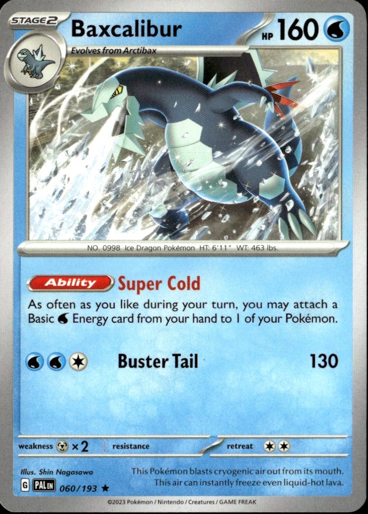 2023 Pokemon Pal Baxcalibur graded slab