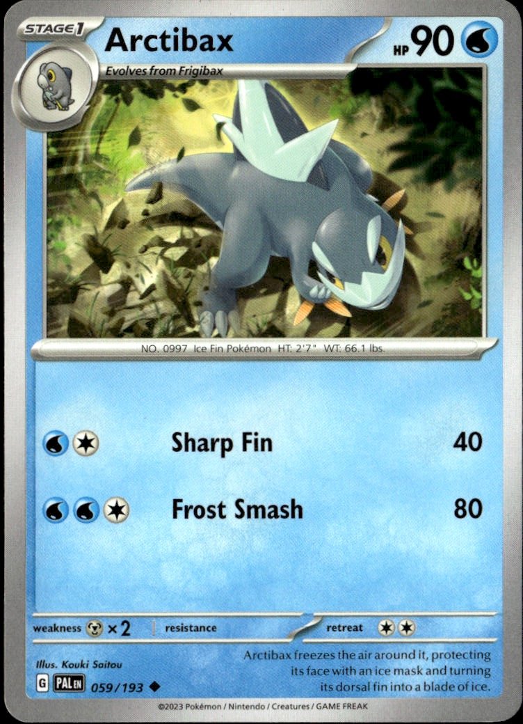 2023 Pokemon Svi Arctibax graded slab