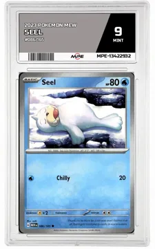 2023 POKEMON MEW #086/165 SEEL MPE 9 MINT — graded card up for auction