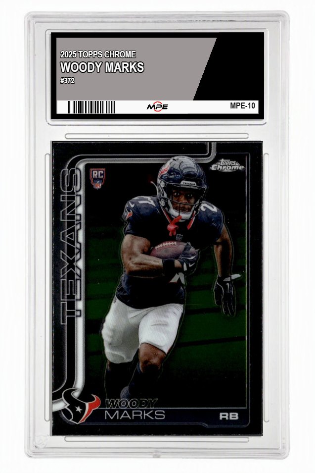 2025 TOPPS CHROME #372 WOODY MARKS MPE 9 MINT — graded card up for auction