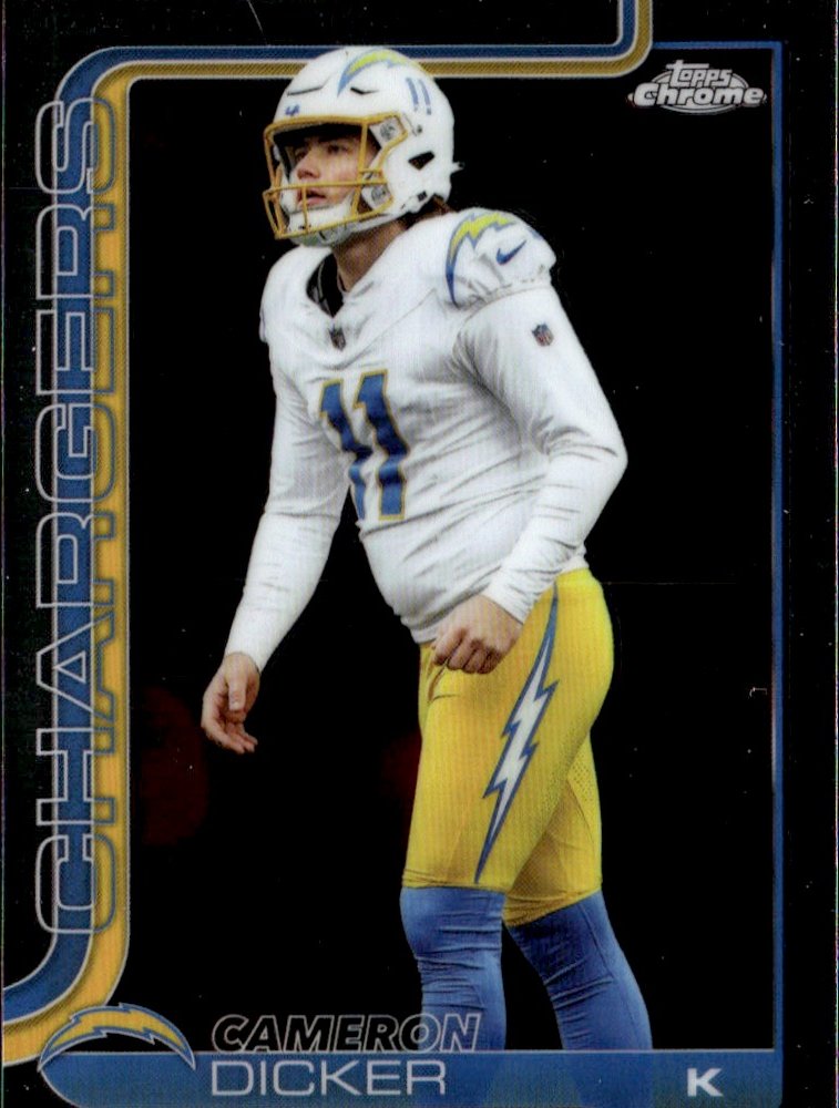 2025 Topps Chrome Cameron Dicker graded slab