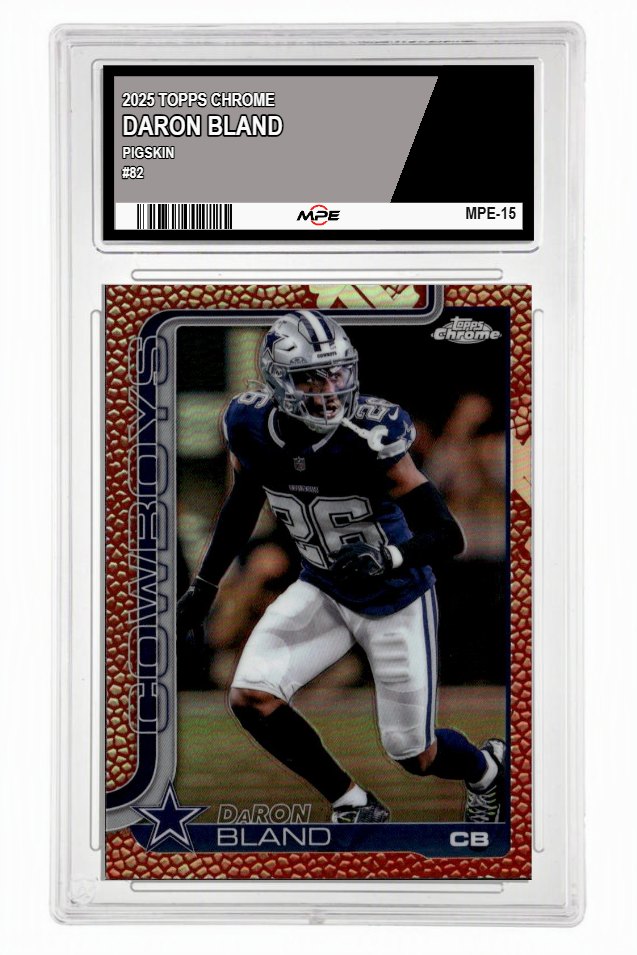 2025 TOPPS CHROME PIGSKIN #82 DARON BLAND MPE 9 MINT — graded card up for auction