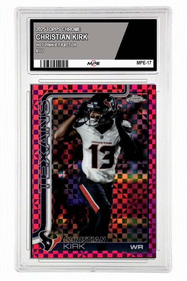 2025 TOPPS CHROME HOT PINK X-FRACTOR #117 CHRISTIAN KIRK MPE 10 GEM/MT — graded card up for auction