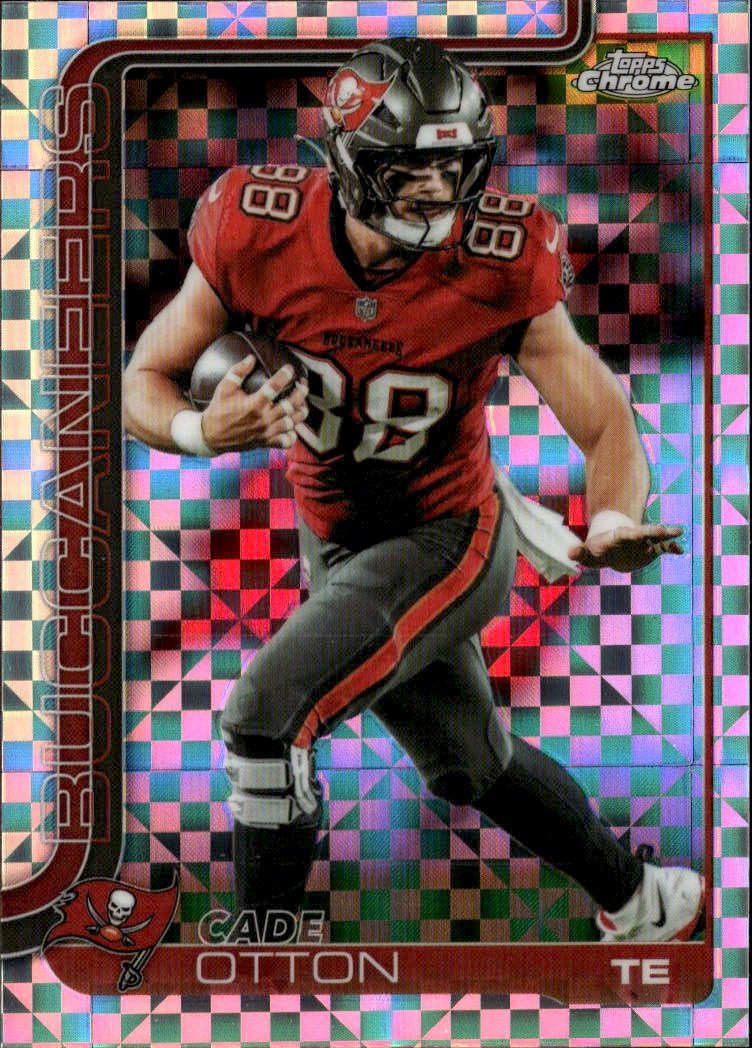 2025 Topps Chrome Cade Otton graded slab