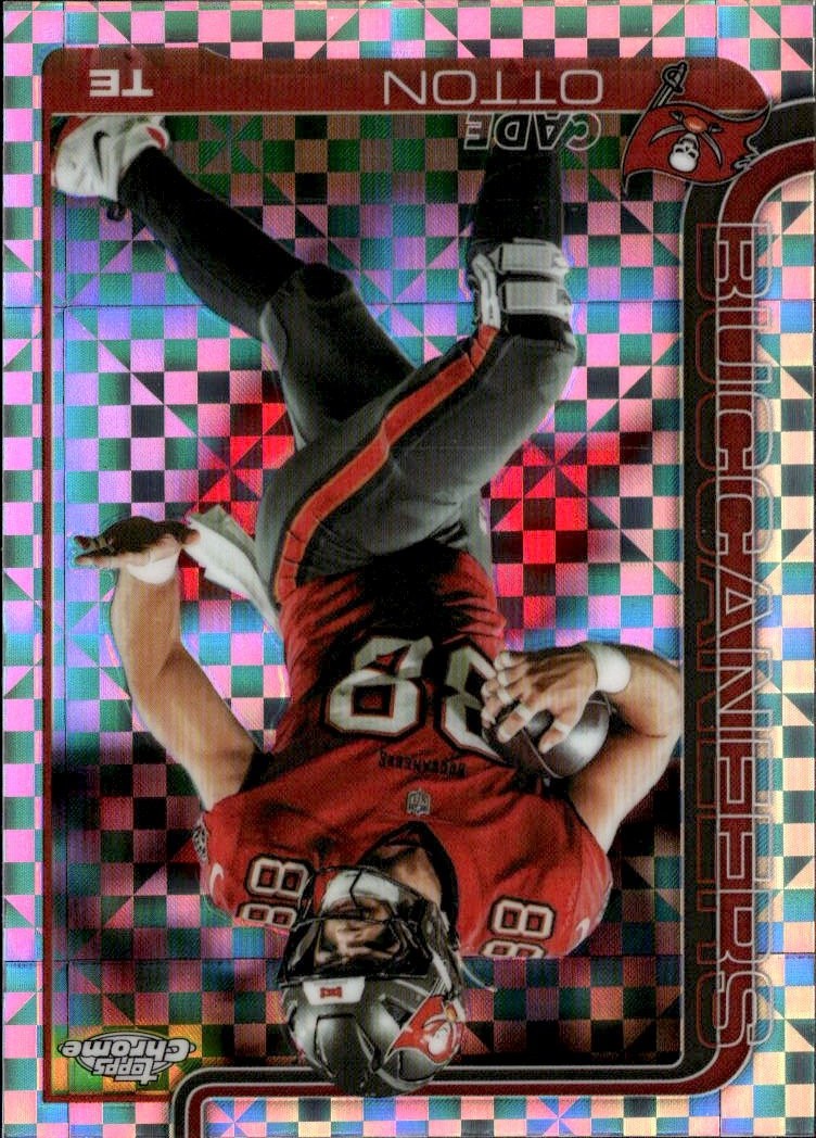 2025 Topps Chrome Cade Otton graded slab