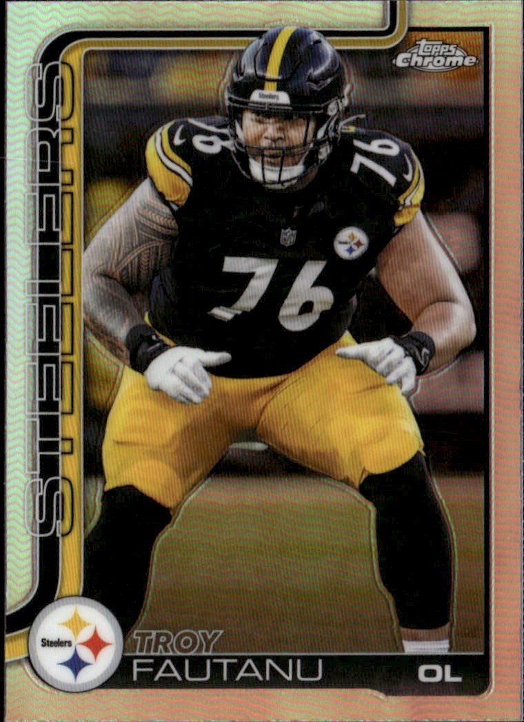 2025 Topps Chrome Troy Fautanu graded slab
