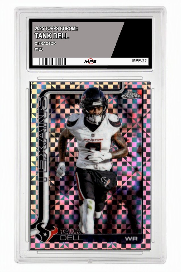 2025 TOPPS CHROME X-FRACTOR #123 TANK DELL MPE 10 GEM/MT — graded card auctioned from the MPE vault